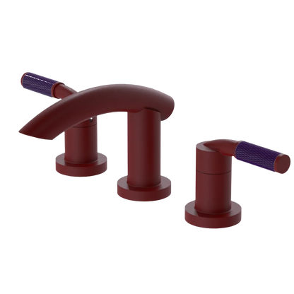 Rubinet Widespread Lav. Set. (less drain) Maroon