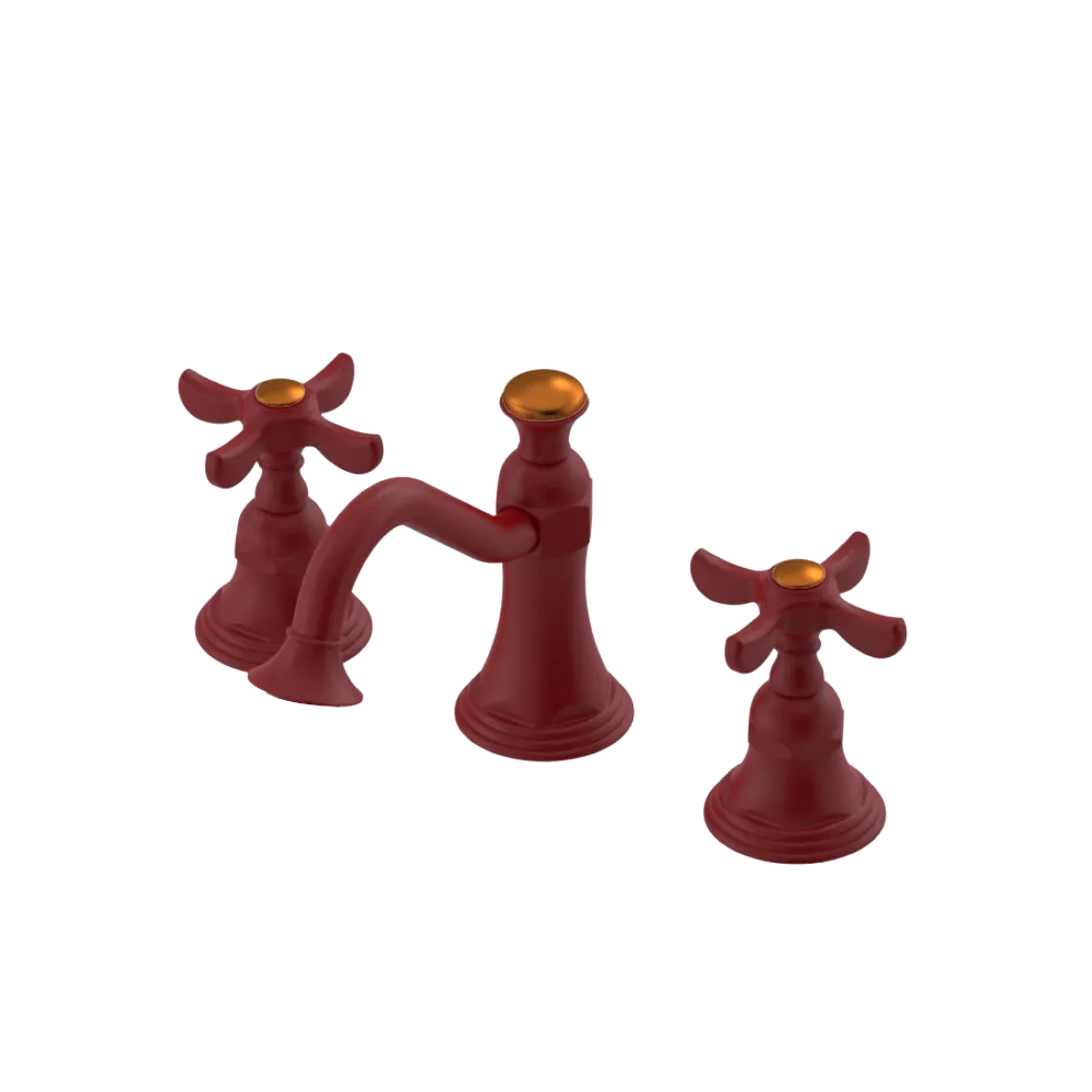 Rubinet Widespread Lav. Set. (less drain) Maroon