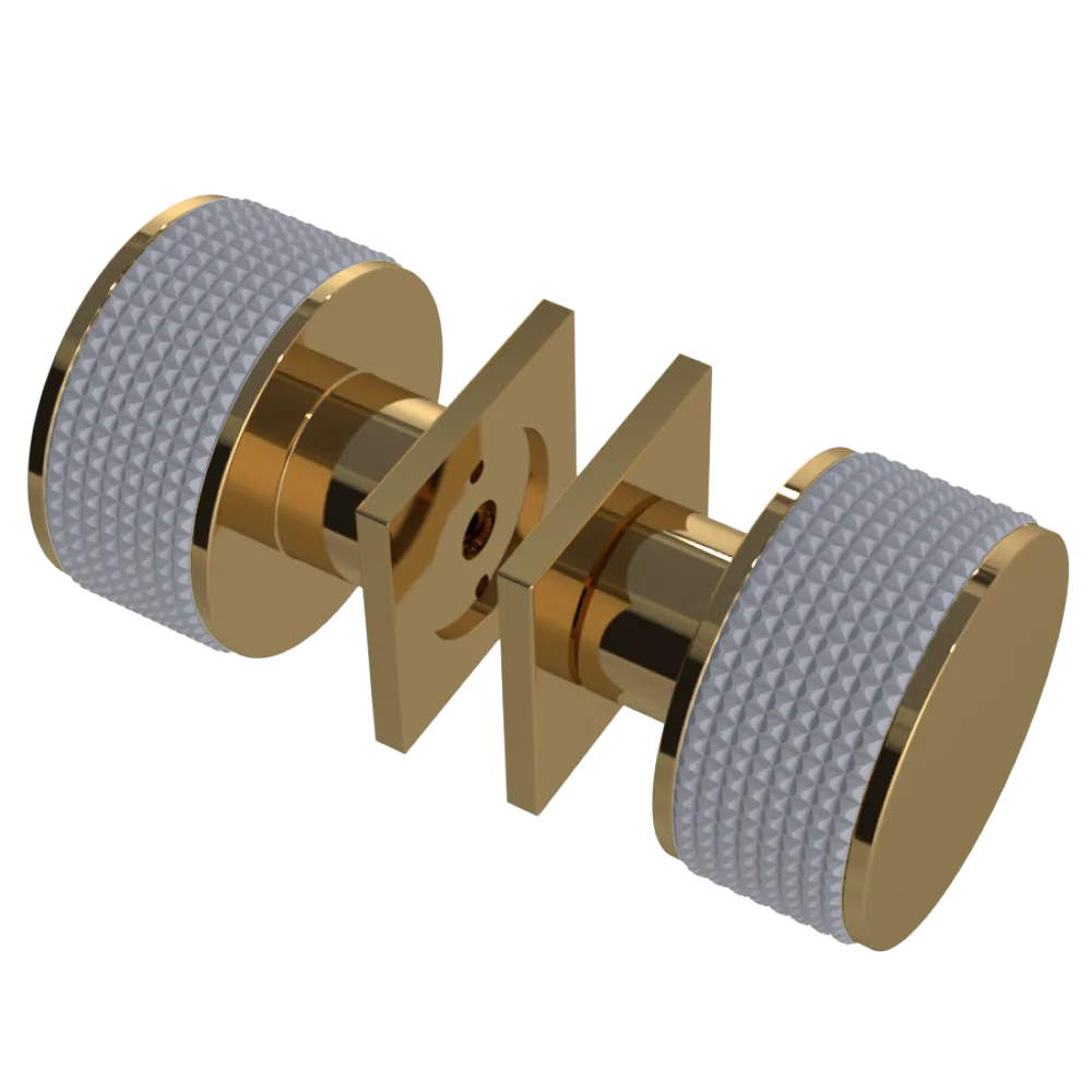 Rubinet Shower Door Knob (set) Gold