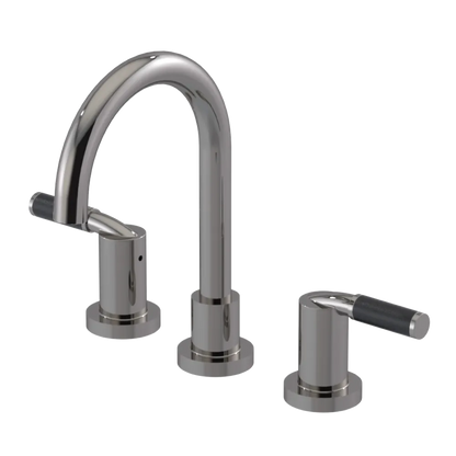 Rubinet Widespread Lav set (less drain) Polished Nickel