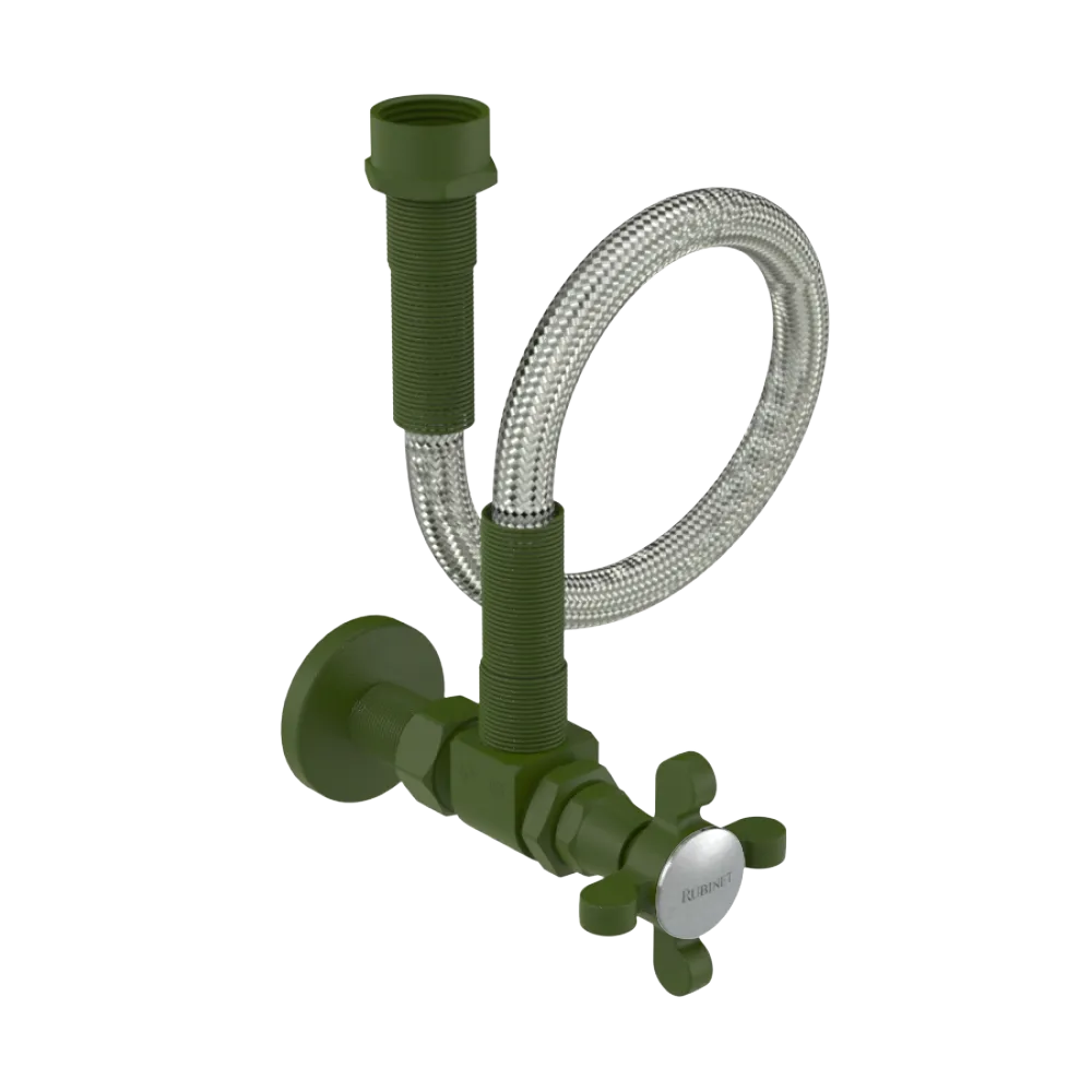 Rubinet Exposed Supply Kit (classic) x2 Green Envy