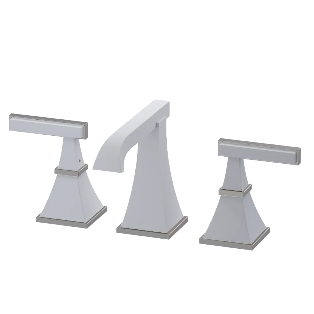 Rubinet Widespread Lav. Set. (less drain) Matt White