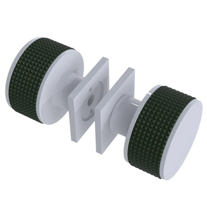 Rubinet Shower Door Knob (set) White