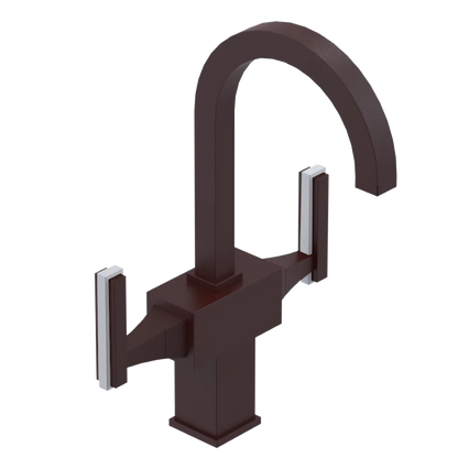 Rubinet Single Hole Dual Handle Lav. Set. (less drain) Bordeaux
