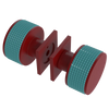 Rubinet Shower Door Knob (set) Maroon