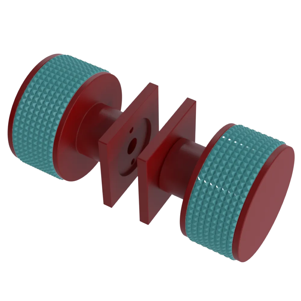 Rubinet Shower Door Knob (set) Maroon