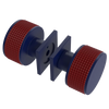 Rubinet Shower Door Knob (set) Midnight Blue