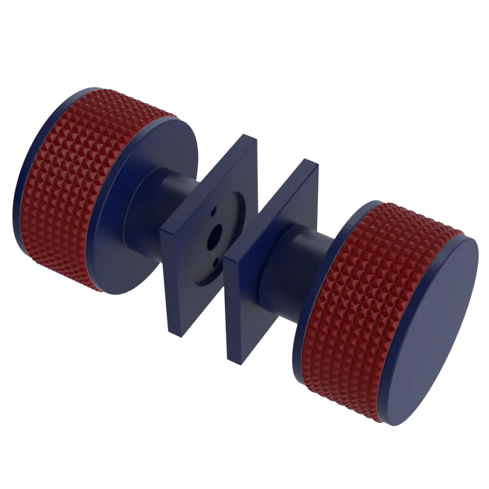Rubinet Shower Door Knob (set) Midnight Blue