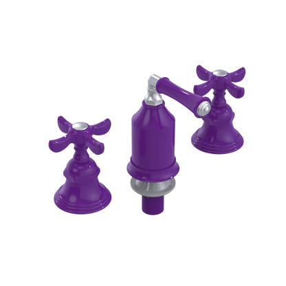 Rubinet Bidet Fitting with Spray, Diverter, and Vacum Breaker (Less Drain) Purple Haze