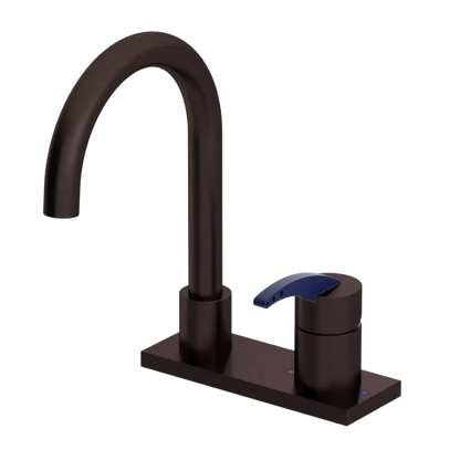 Rubinet 4" Centre Single Control Lav. Set. (less drain) Oil Rubbed Bronze