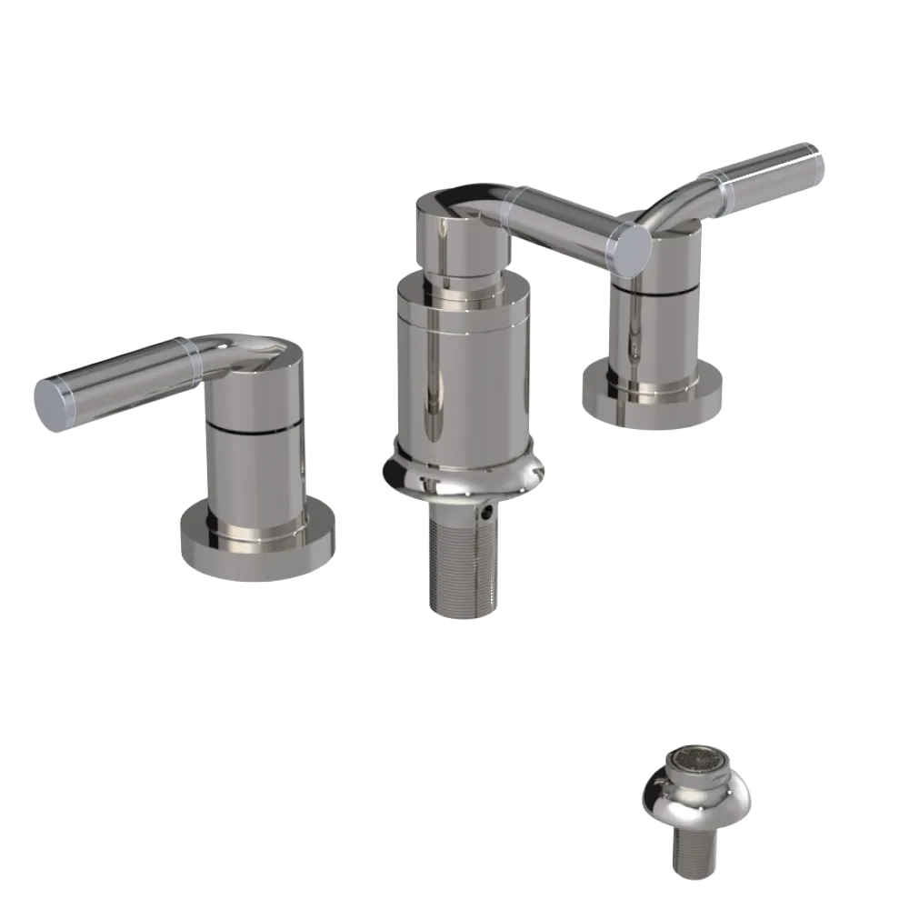Rubinet Bidet Fitting with Spray, Diverter, and Vacuum Breaker (less drain) Polished Nickel