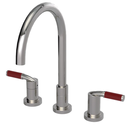 Rubinet Widespread Kitchen Set Polished Nickel