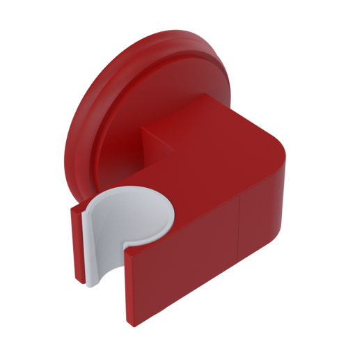 Rubinet Wall Bracket for Hand Held Shower Maroon