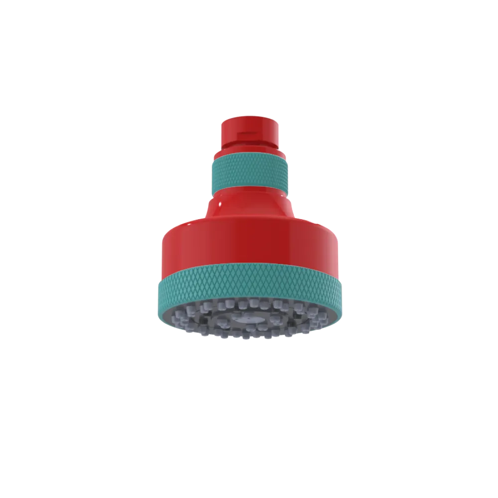 Rubinet 3 FUNCTION SHOWER HEAD Red