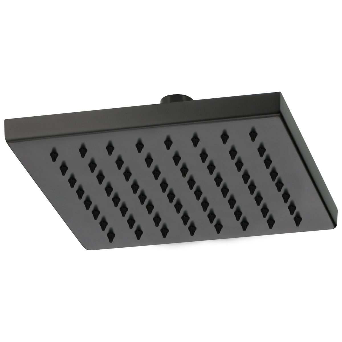 Essential Shower Series 8" Linear Square Single-Function Raincan Shower Head - 1.75 GPM - Matte Black