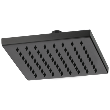 Essential Shower Series 8" Linear Square Single-Function Raincan Shower Head - 1.75 GPM - Matte Black