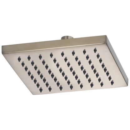 Essential Shower Series 8" Linear Square Single-Function Raincan Shower Head - 1.75 GPM - Brilliance® Brushed Nickel