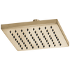 Essential Shower Series 8" Linear Square Single-Function Raincan Shower Head - 1.75 GPM - Brilliance® Luxe Gold®