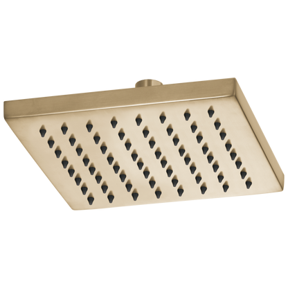 Essential Shower Series 8" Linear Square Single-Function Raincan Shower Head - 1.75 GPM - Brilliance® Luxe Gold®
