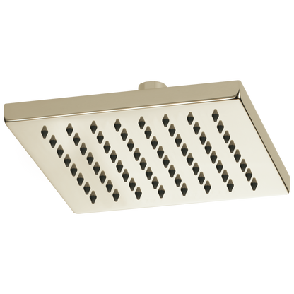 Essential Shower Series 8" Linear Square Single-Function Raincan Shower Head - 1.75 GPM - Brilliance® Polished Nickel