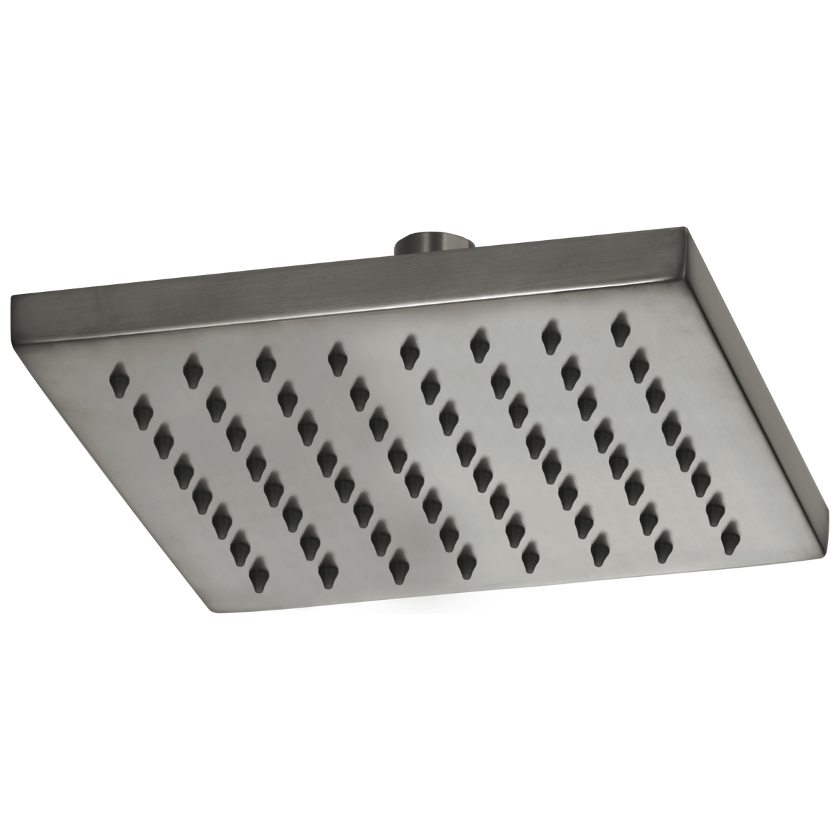 Essential Shower Series 8" Linear Square Single-Function Raincan Shower Head - 1.75 GPM - Brilliance® Luxe Steel®