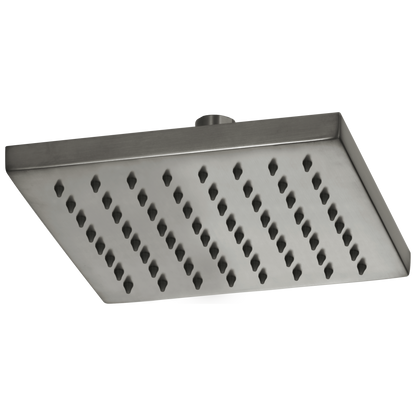 Essential Shower Series 8" Linear Square Single-Function Raincan Shower Head - 1.75 GPM - Brilliance® Luxe Steel®