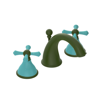 Rubinet Widespread Lav. Set. (less drain) Green Envy