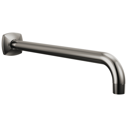 Allaria 13" Wall Mount Shower Arm and Flange - Brilliance® Black Onyx