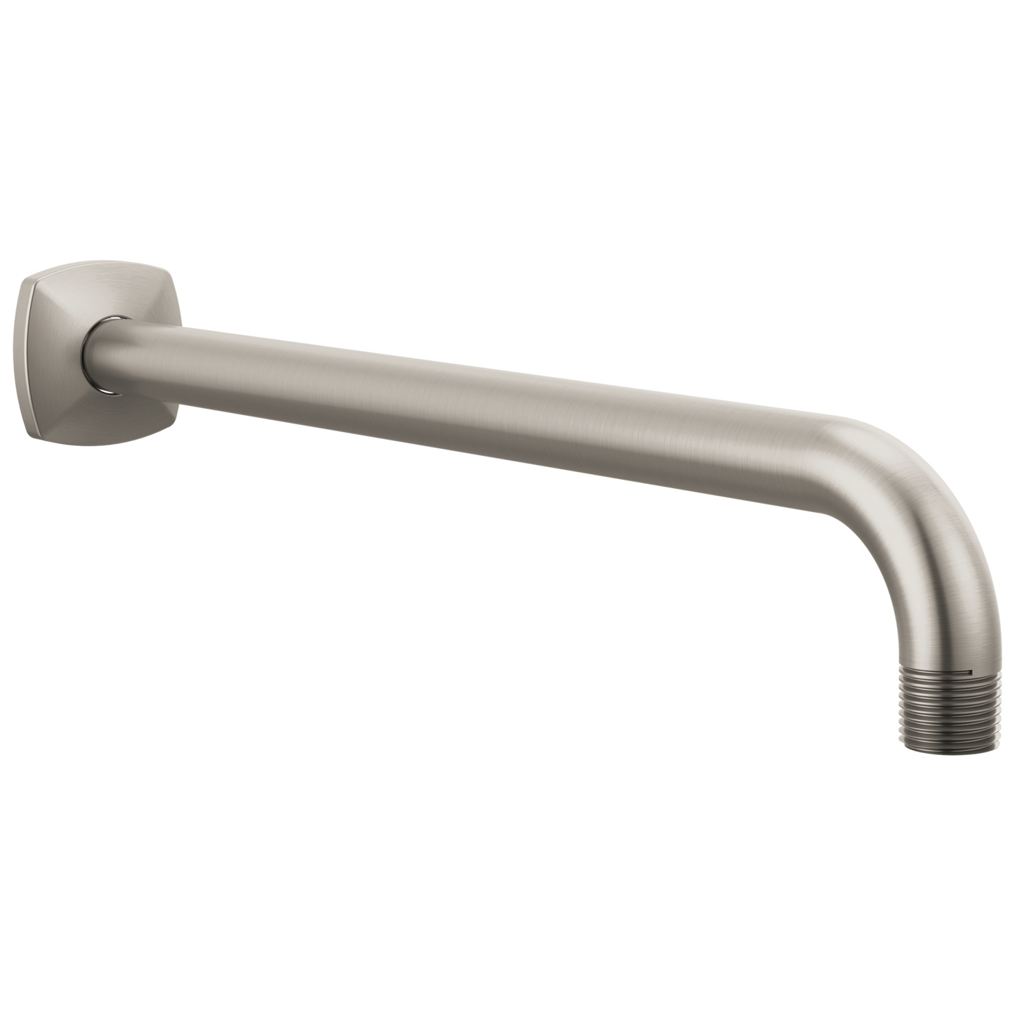Allaria 13" Wall Mount Shower Arm and Flange - Brilliance® Luxe Nickel®