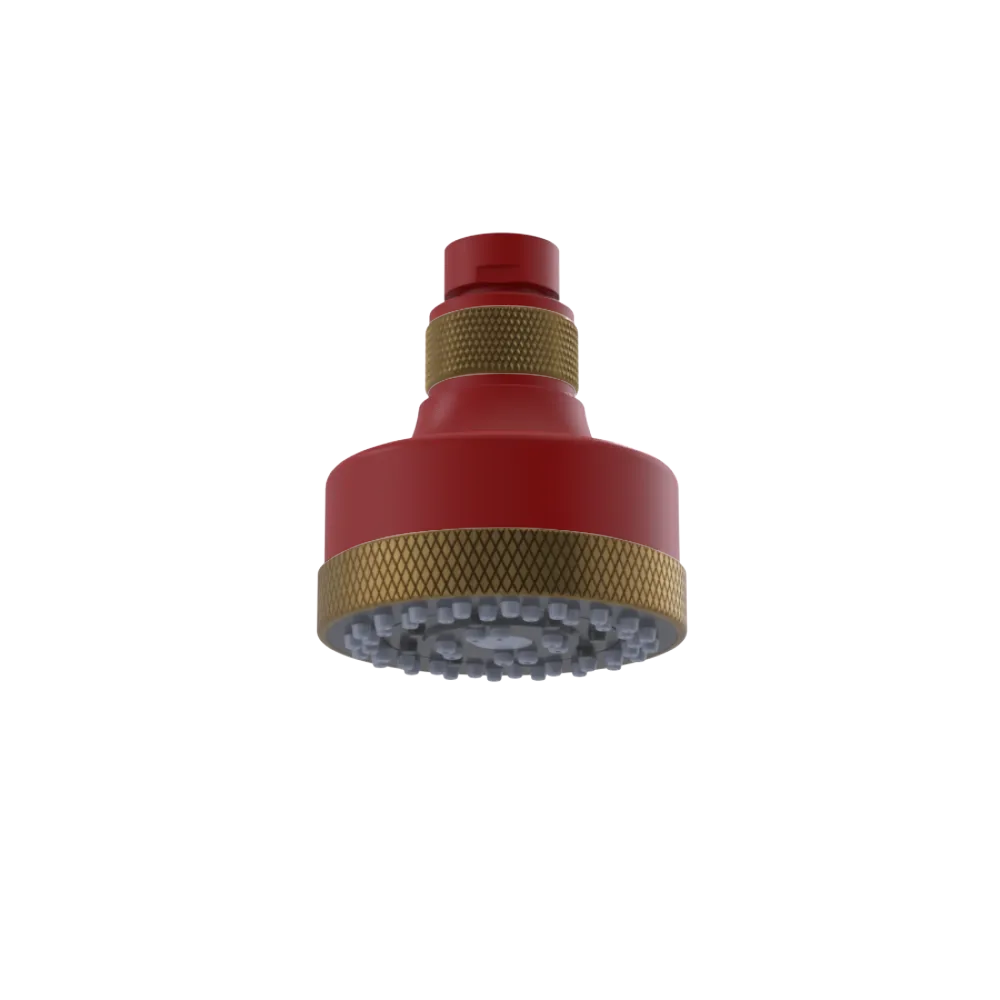 Rubinet 3 FUNCTION SHOWER HEAD Maroon