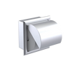 Rubinet RECESSED TOILET PAPER HOLDER Satin Chrome