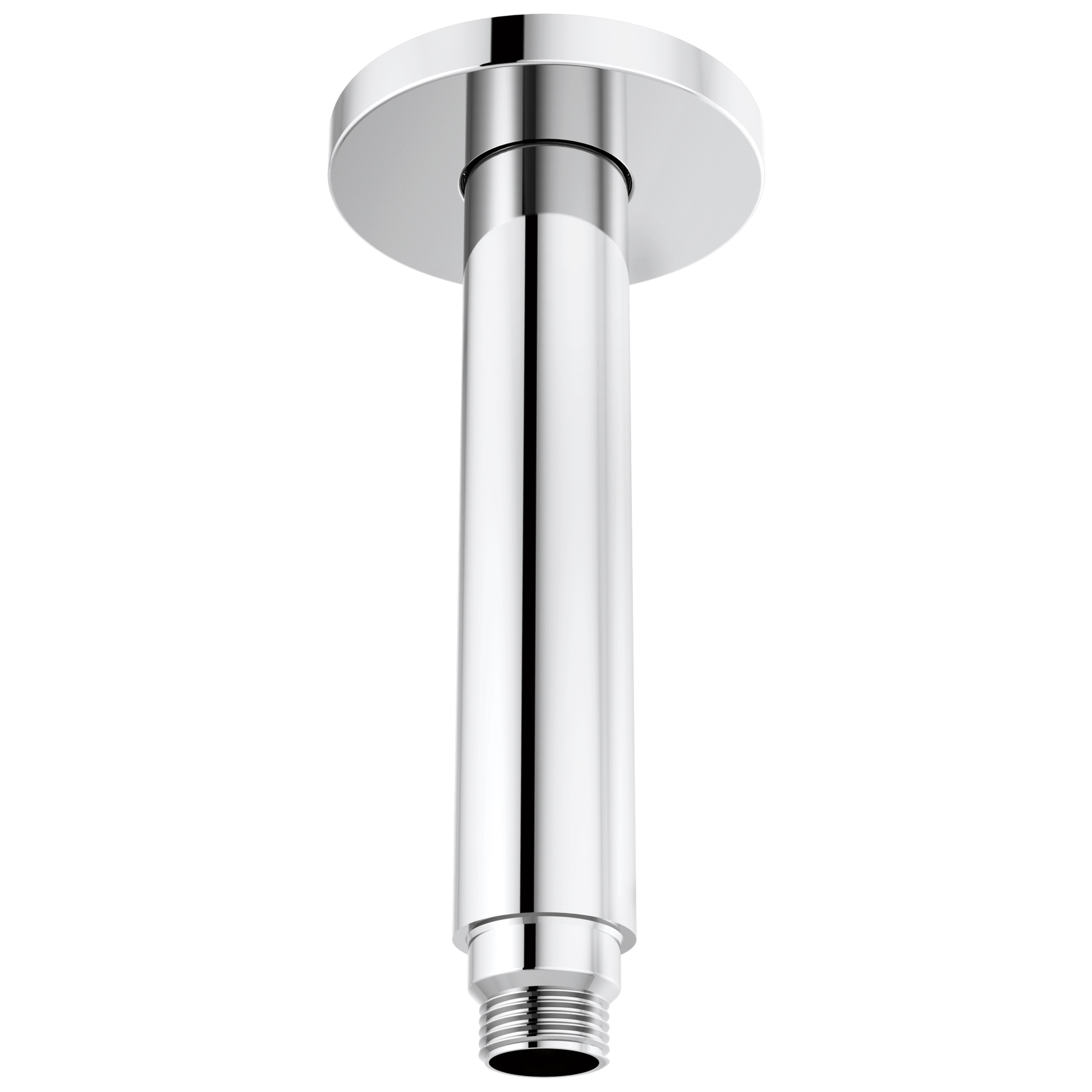 Kintsu 6" Dual Waterway Ceiling Mount Shower Arm and Flange - Polished Chrome