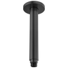 Kintsu 10" Dual Waterway Ceiling Mount Shower Arm and Flange - Matte Black