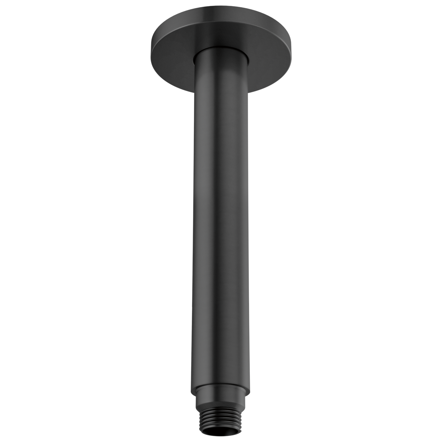 Kintsu 10" Dual Waterway Ceiling Mount Shower Arm and Flange - Matte Black
