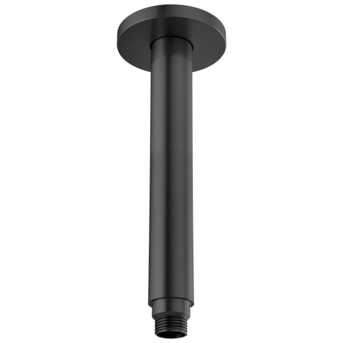 Kintsu 10" Dual Waterway Ceiling Mount Shower Arm and Flange - Matte Black