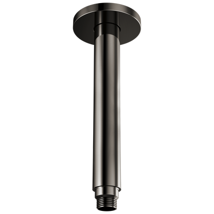 Kintsu 10" Dual Waterway Ceiling Mount Shower Arm and Flange - Brilliance® Black Onyx