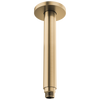Kintsu 10" Dual Waterway Ceiling Mount Shower Arm and Flange - Brilliance® Luxe Gold®
