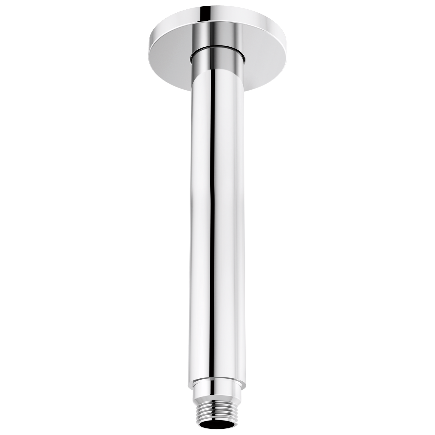 Kintsu 10" Dual Waterway Ceiling Mount Shower Arm and Flange - Polished Chrome