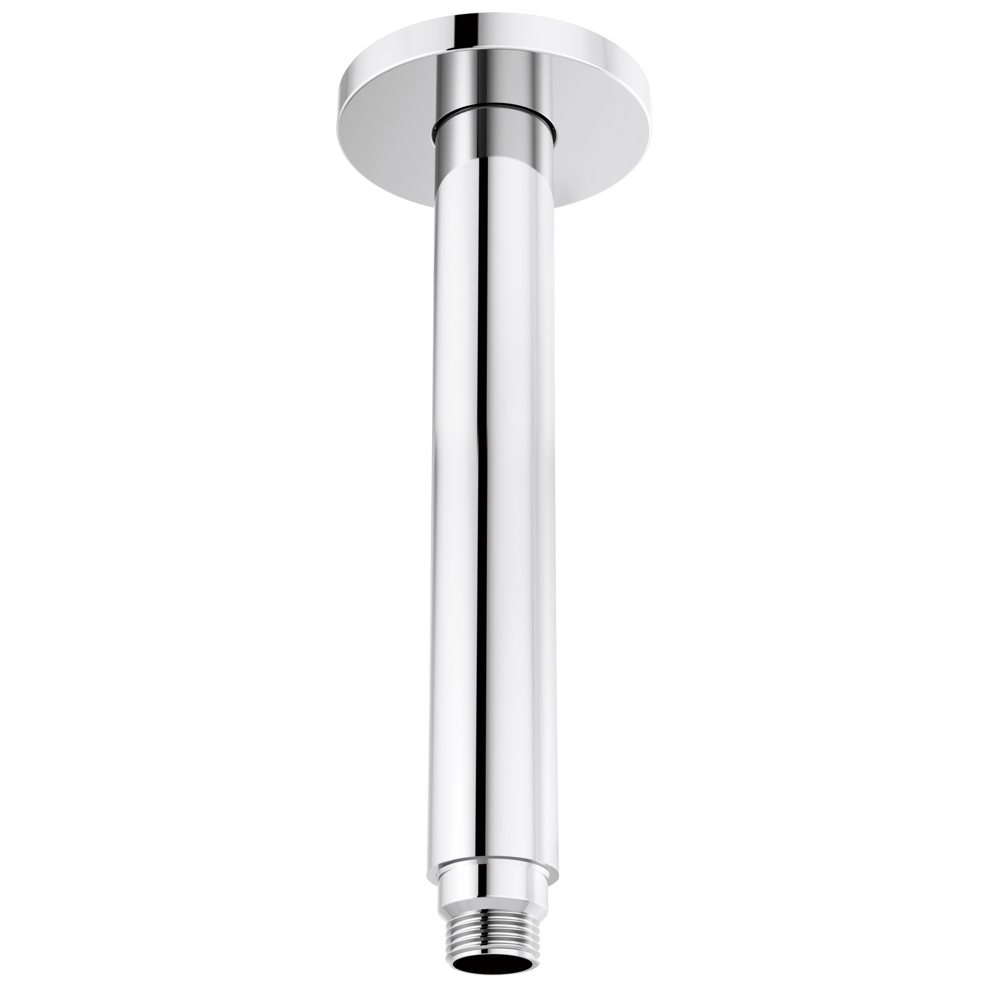 Kintsu 10" Dual Waterway Ceiling Mount Shower Arm and Flange - Polished Chrome