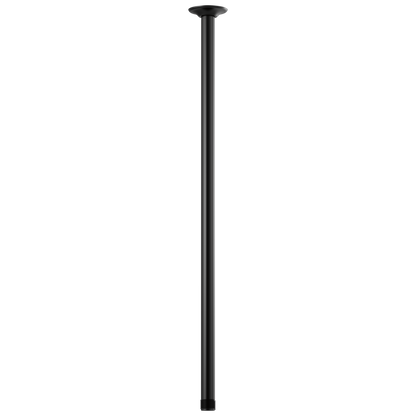 Essential Shower Series 24" Ceiling Mount Shower Arm And Round Flange - Matte Black