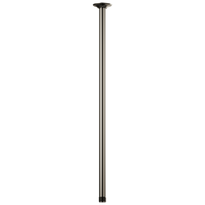 Essential Shower Series 24" Ceiling Mount Shower Arm And Round Flange - Brilliance® Black Onyx