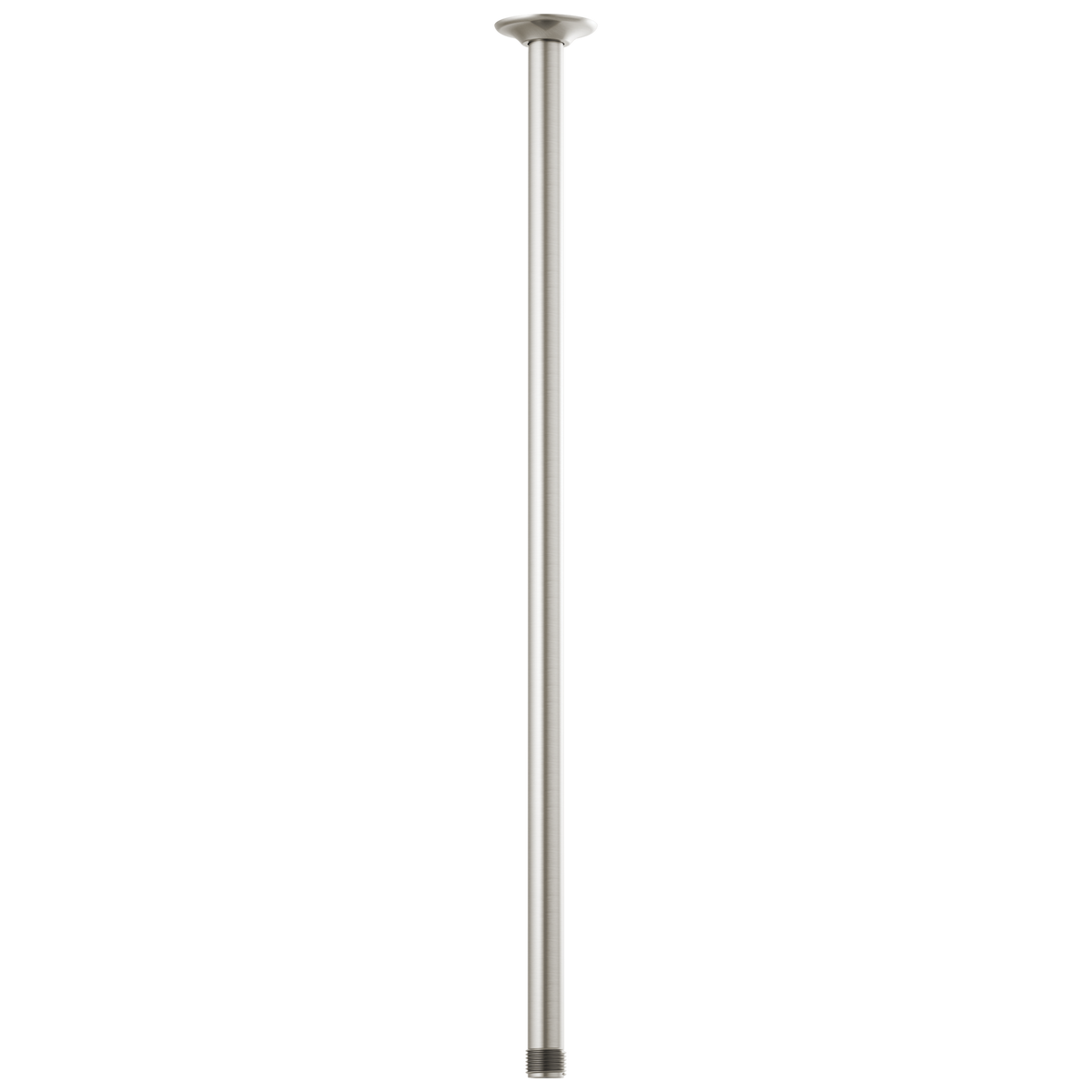 Essential Shower Series 24" Ceiling Mount Shower Arm And Round Flange - Brilliance® Luxe Nickel®