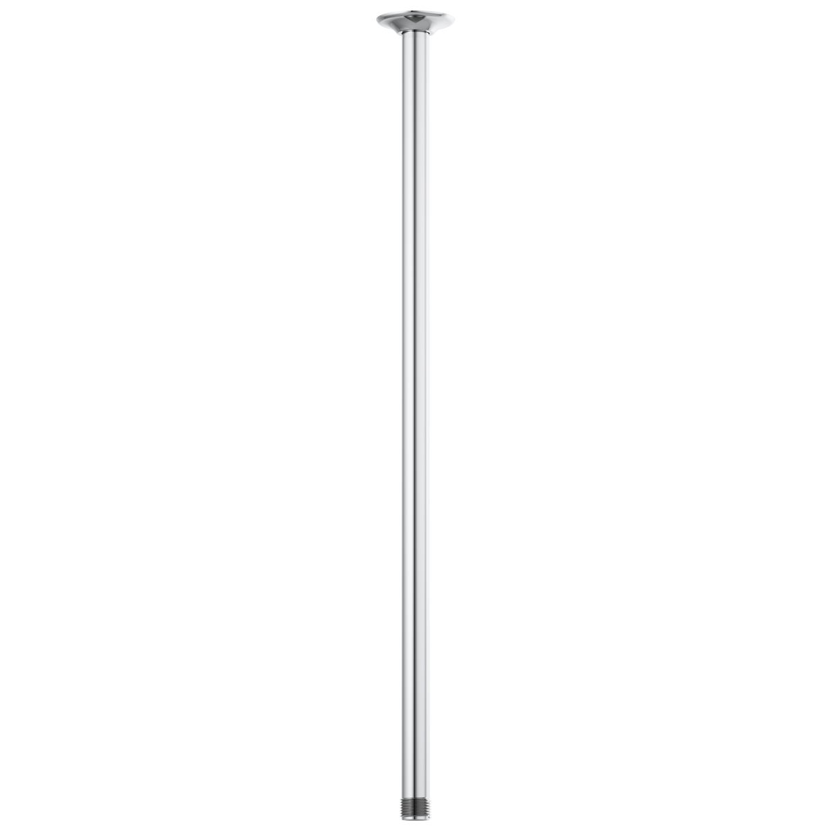Essential Shower Series 24" Ceiling Mount Shower Arm And Round Flange - Polished Chrome