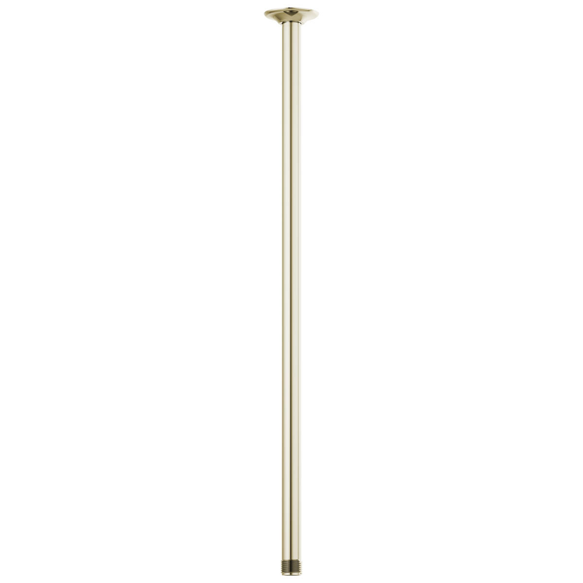 Essential Shower Series 24" Ceiling Mount Shower Arm And Round Flange - Brilliance® Polished Nickel