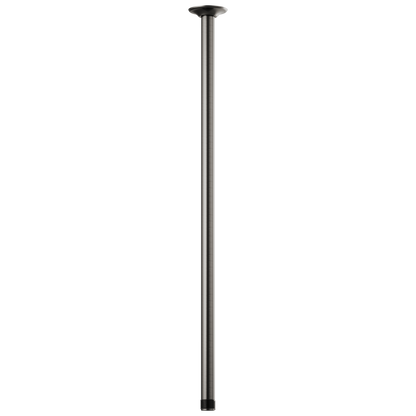 Essential Shower Series 24" Ceiling Mount Shower Arm And Round Flange - Brilliance® Luxe Steel®