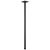 Essential Shower Series 24" Ceiling Mount Shower Arm And Square Flange - Matte Black