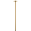 Essential Shower Series 24" Ceiling Mount Shower Arm And Square Flange - Brilliance® Luxe Gold®