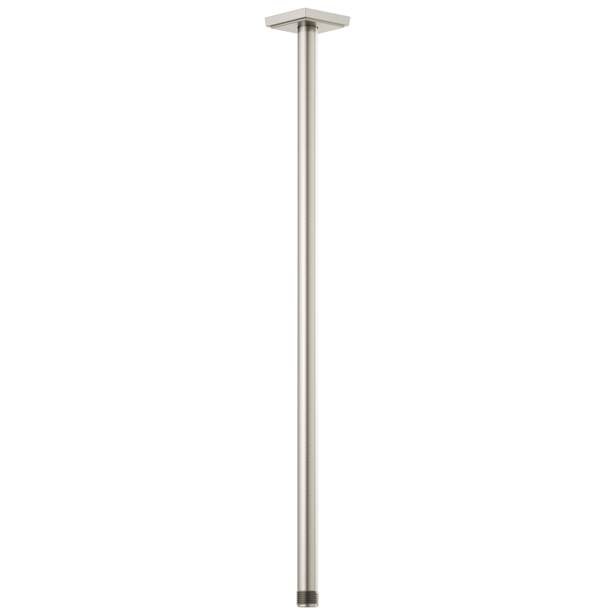 Essential Shower Series 24" Ceiling Mount Shower Arm And Square Flange - Brilliance® Luxe Nickel®