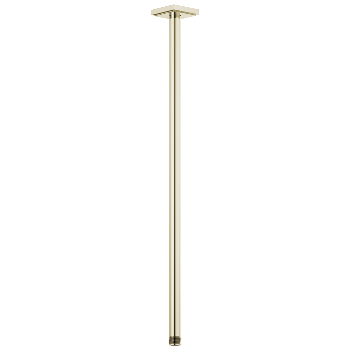 Essential Shower Series 24" Ceiling Mount Shower Arm And Square Flange - Brilliance® Polished Nickel