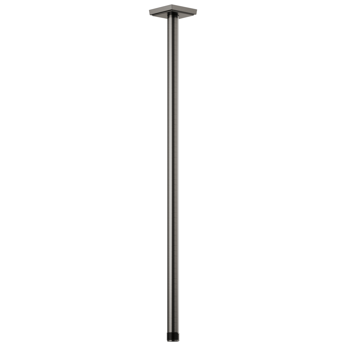 Essential Shower Series 24" Ceiling Mount Shower Arm And Square Flange - Brilliance® Luxe Steel®